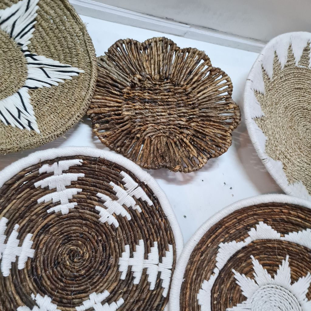 Панно на стену тарелка 25 (Банановый лист)