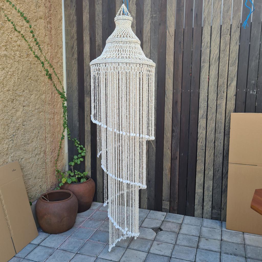 Люстра из ракушек 58 Спираль 40х170