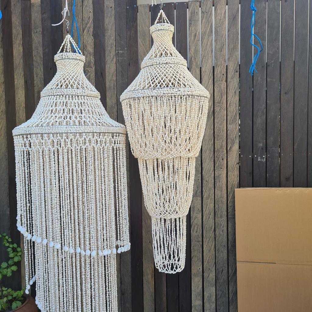 Люстра из ракушек 62 Сусун 30х90