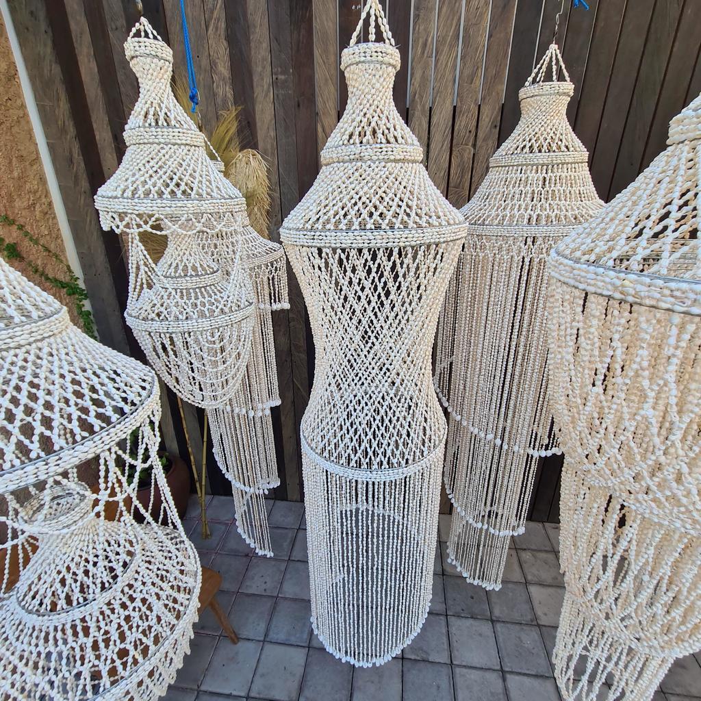 Люстра из ракушек 65 Барби 40х175