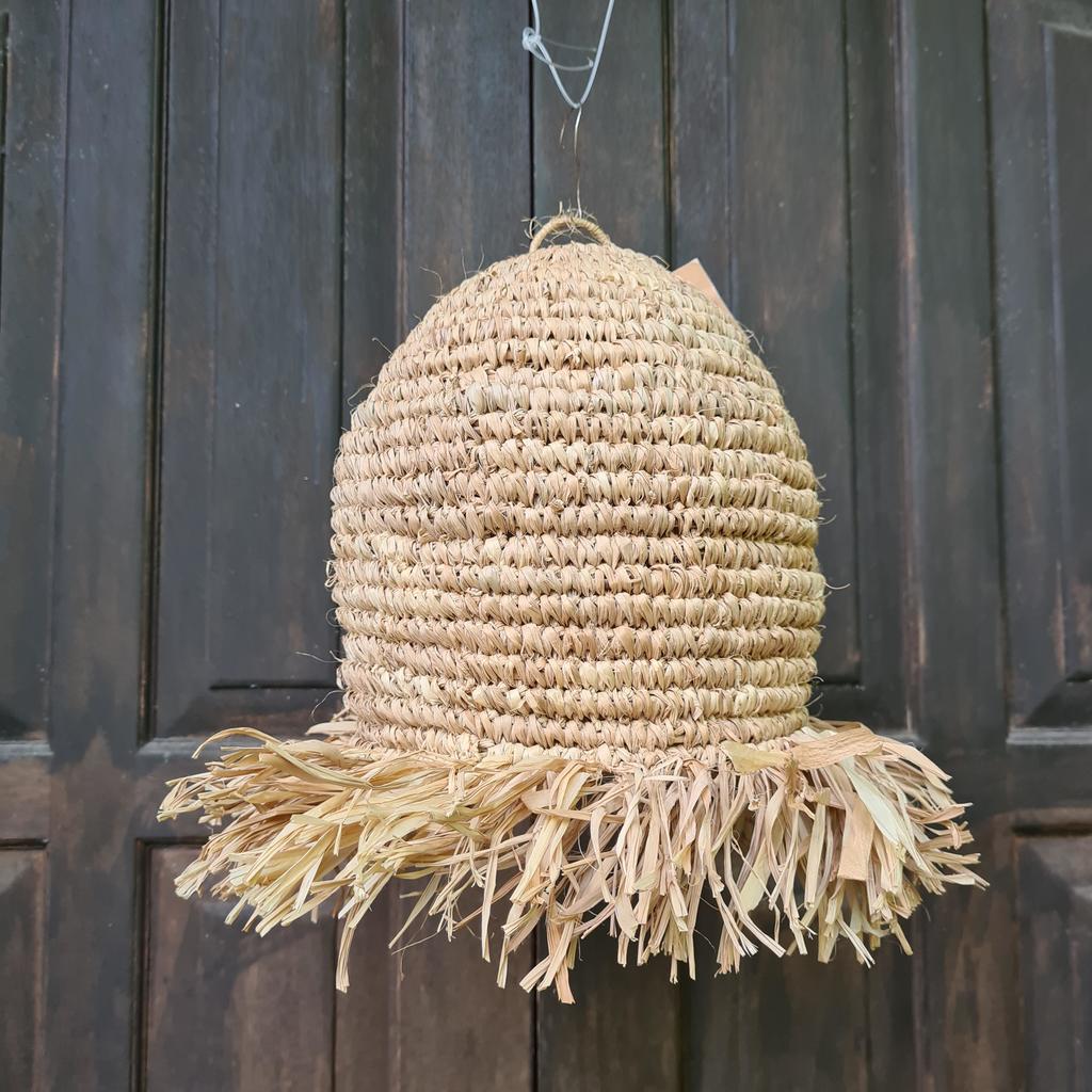 Абажур плетеный 20х25см Пальмовый лист