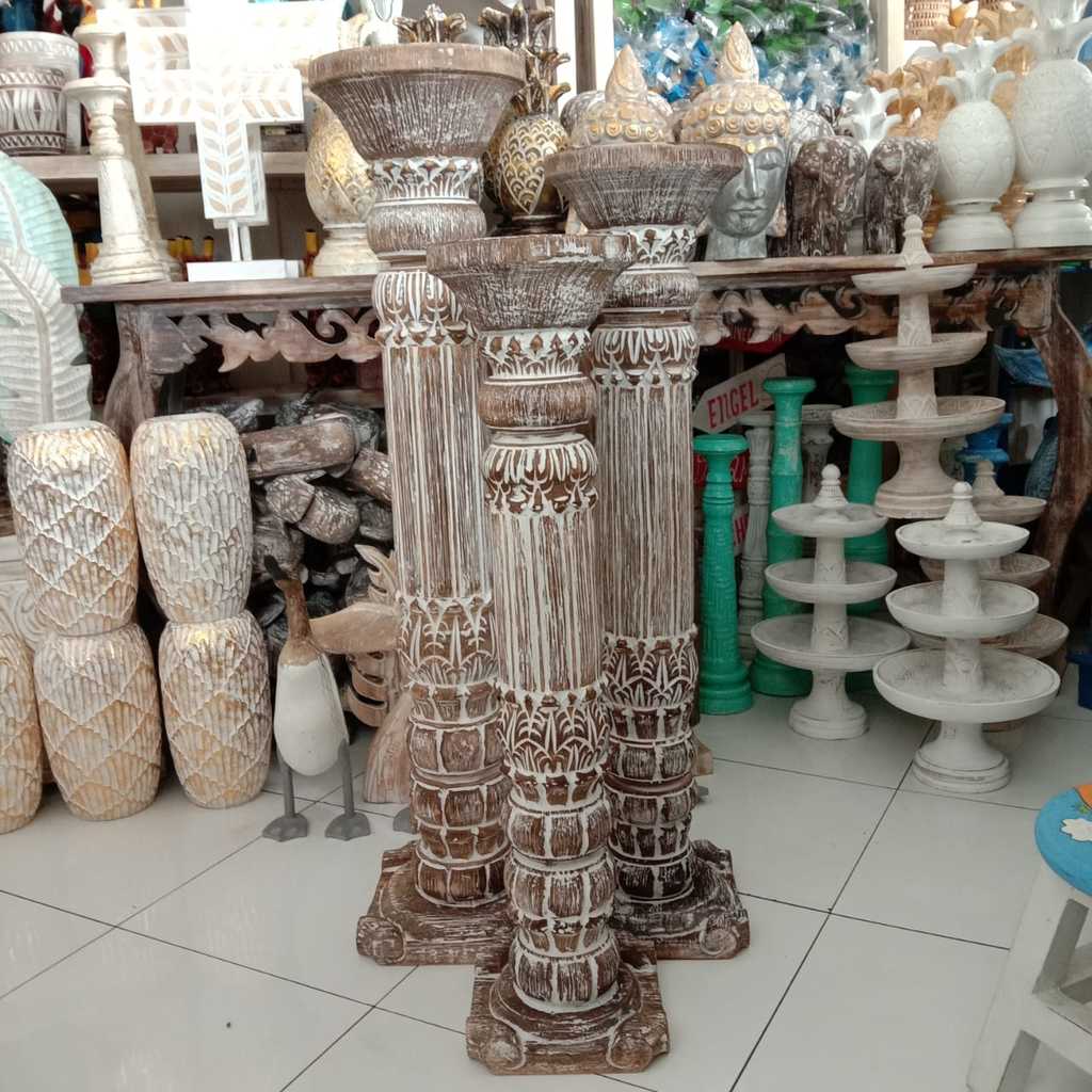 Подсвечники 3шт колонны (112)