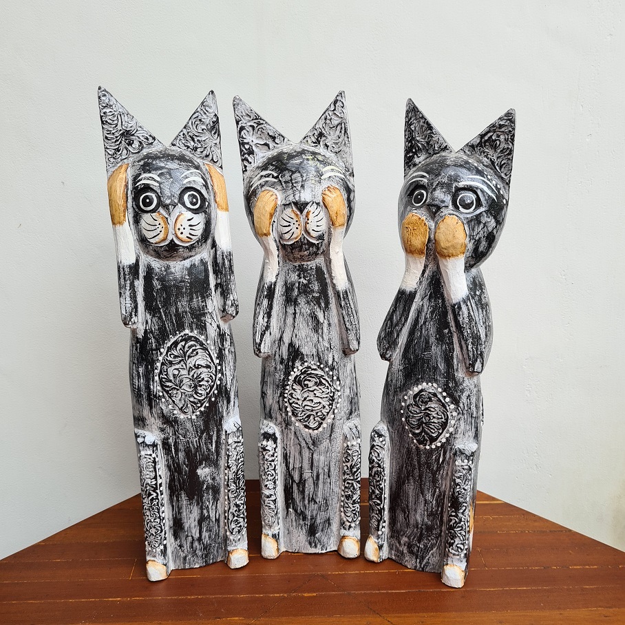 Статуэтки три кота 3шт