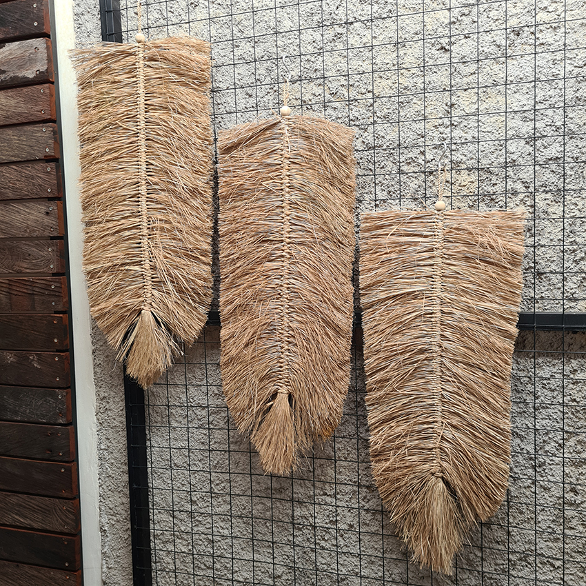 Панно большие листья пальмы 3шт