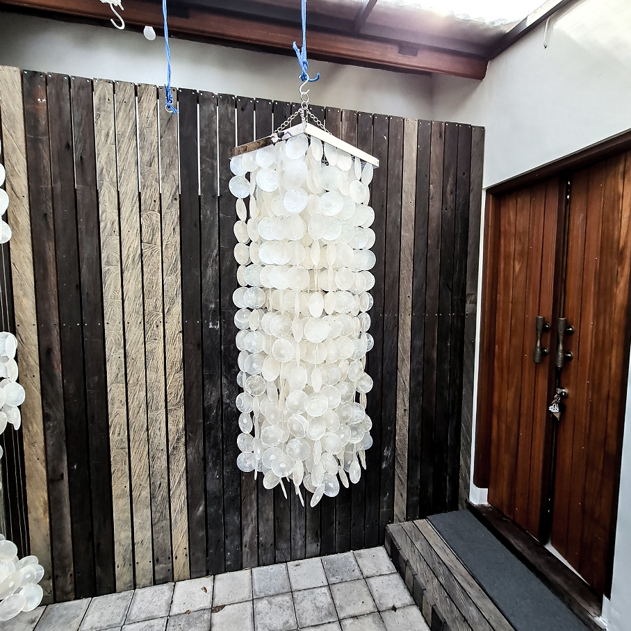 Абажур 30х90см (поющие ракушки)