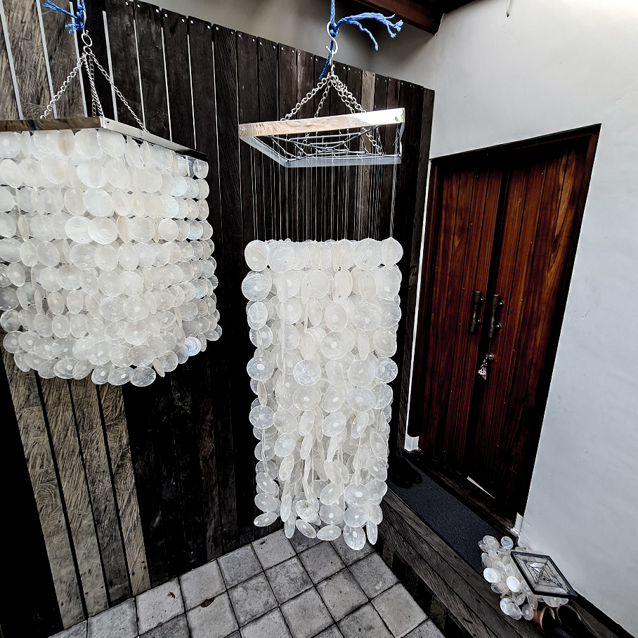 Абажур 30х20+70см (поющие ракушки)