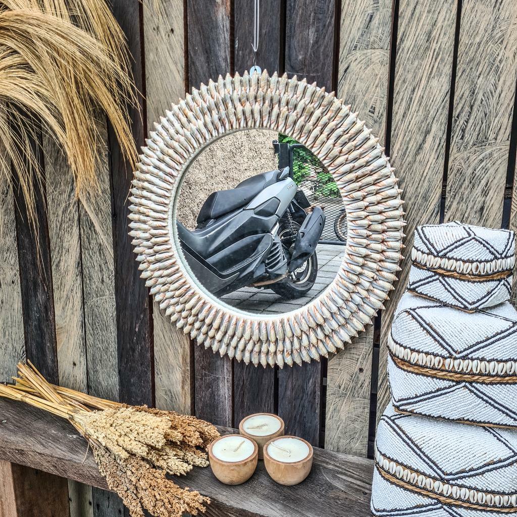 Зеркало вытянутые ракушки 55см