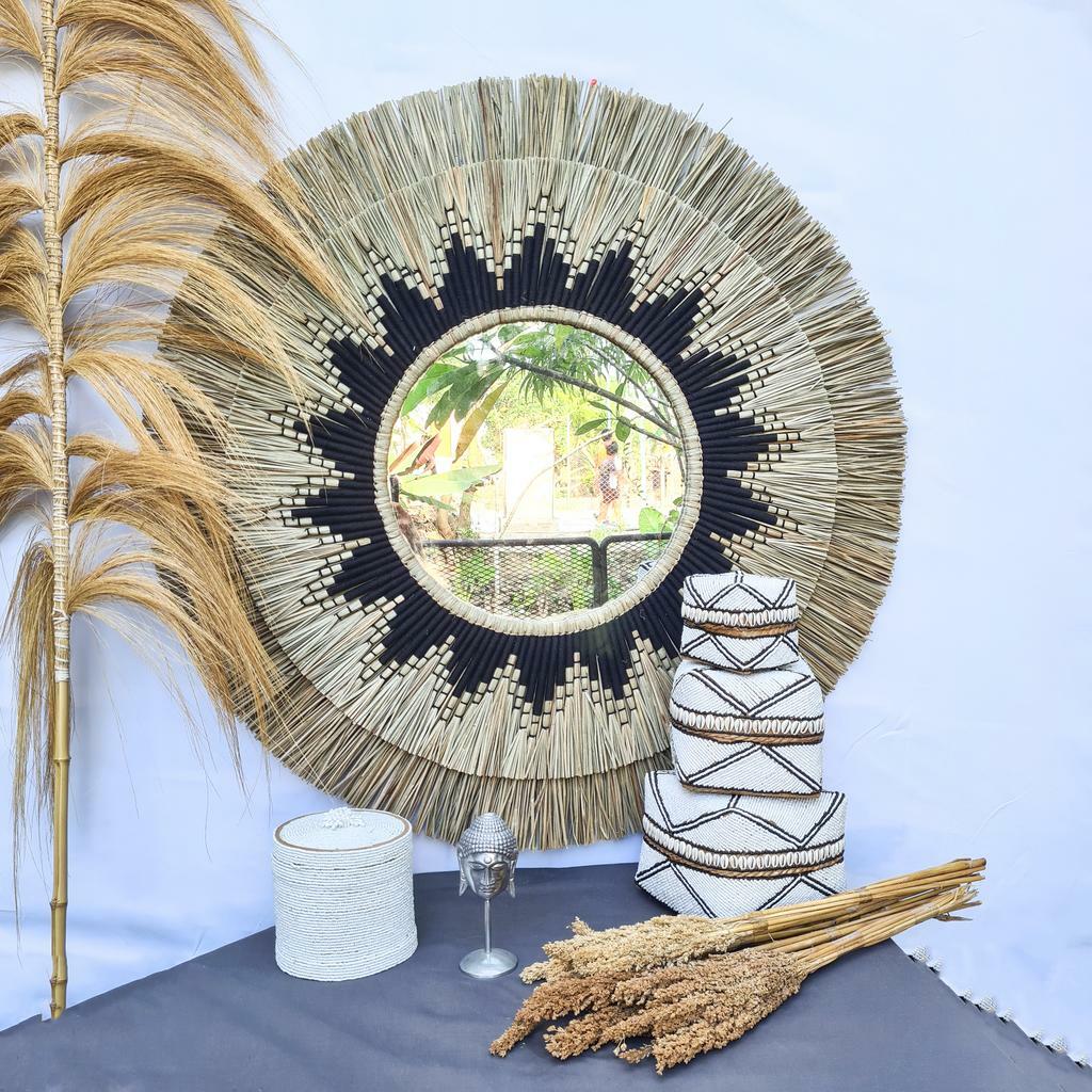 Зеркало мендонг 100см черная нить