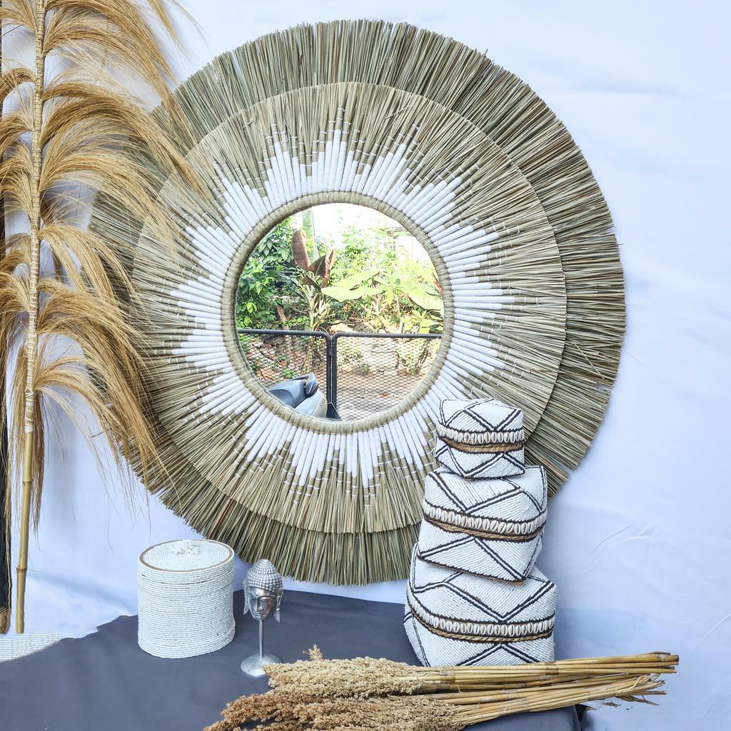 Зеркало мендонг 100см белая нить