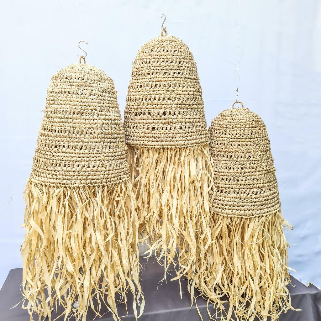 Абажур 30х35см пальмовый лист