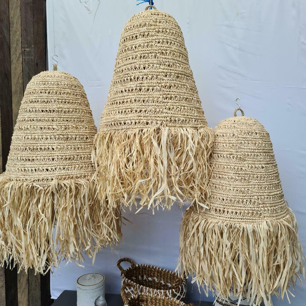 Абажур 40х45см пальмовый лист