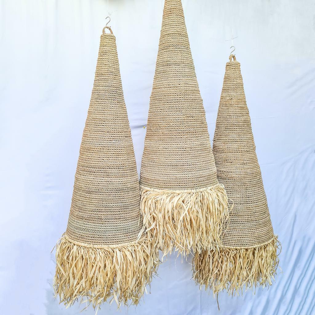 Абажур 40х100см Конус морские водоросли