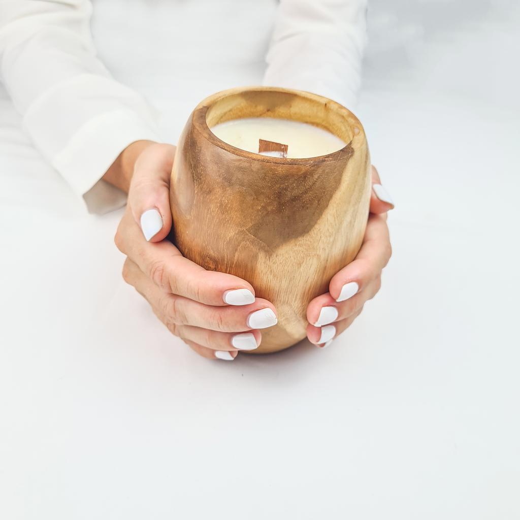 Свеча Стакан округлый 12см