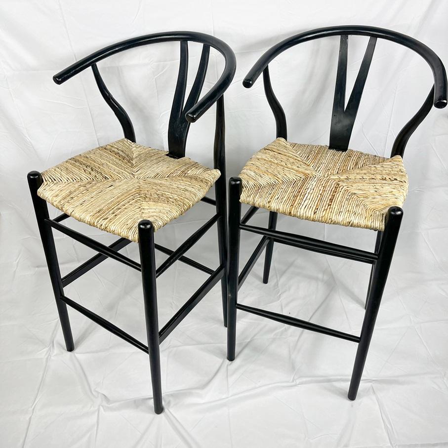 Стул барный винтажный (черный)