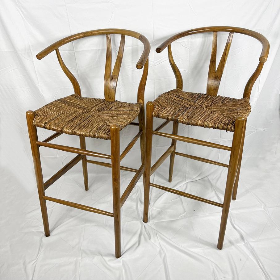 Стул барный винтажный (натуральный цвет)