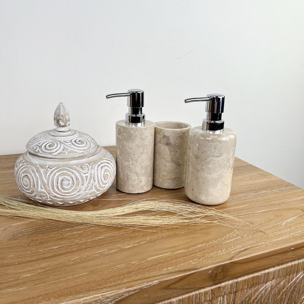 Набор для ванны 6 (Мрамор белый)