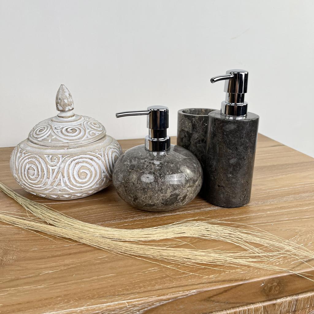 Набор для ванны 7 (Мрамор черный)