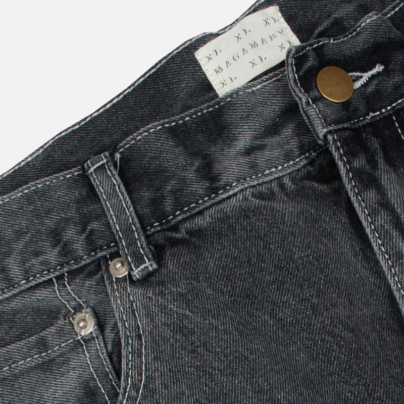 M denim washed black