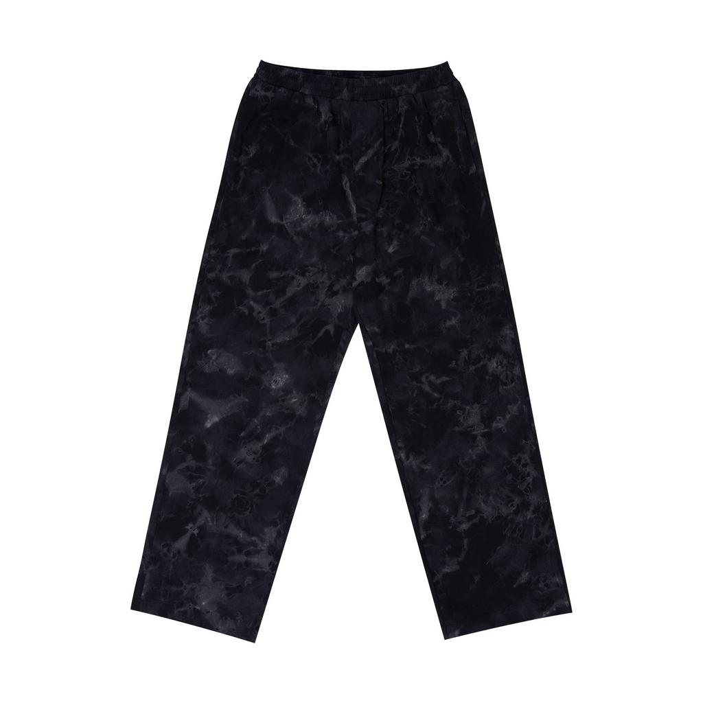 CANVAS TUBE PANTS TIE DYE BLACK