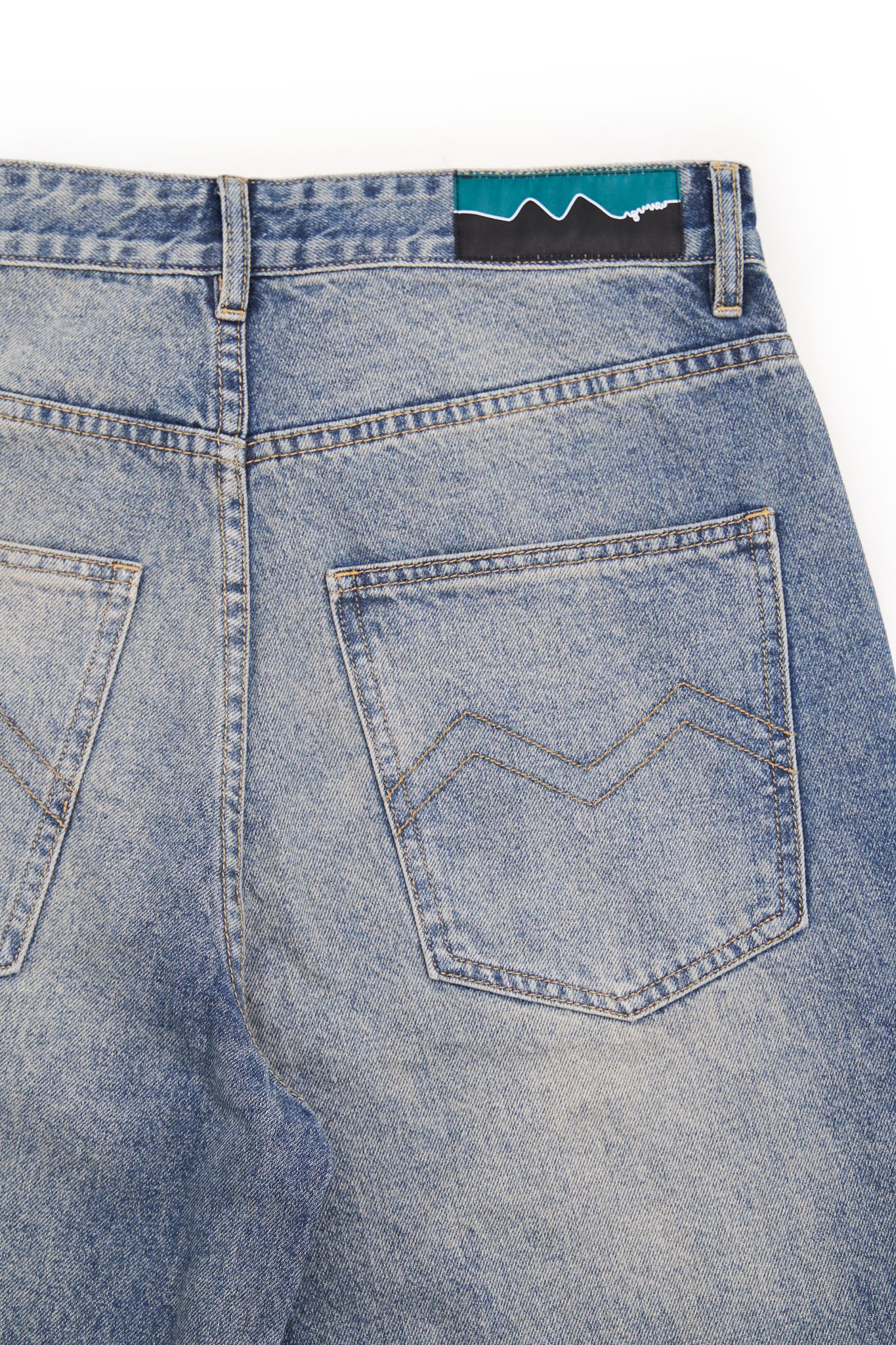 BIGGER M JEANS ACID WASHED