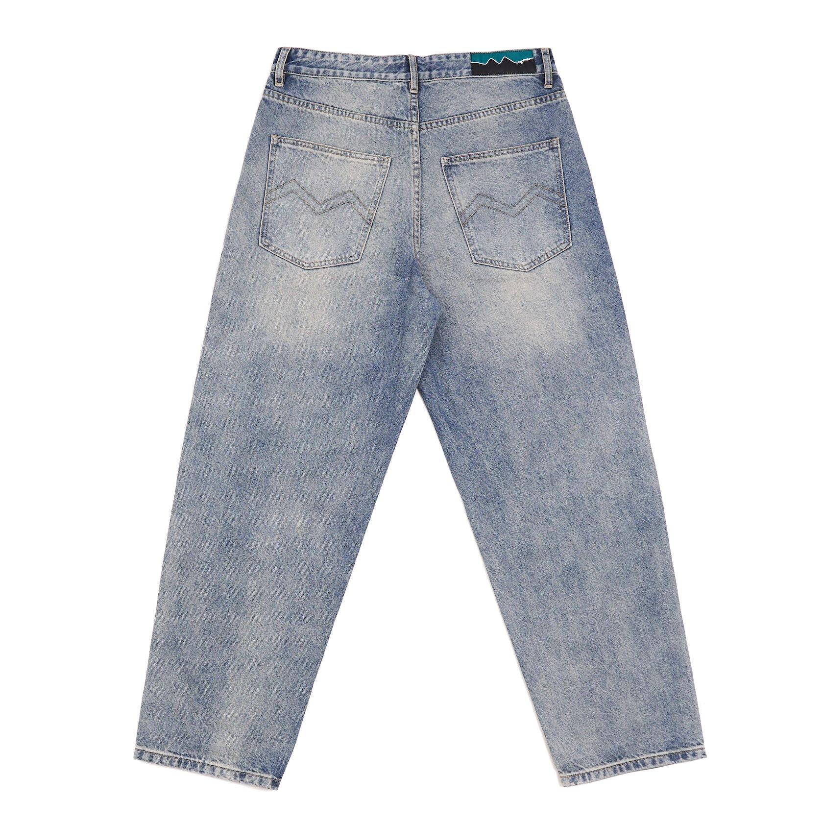 BIGGER M JEANS ACID WASHED