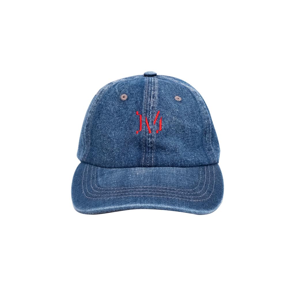 SCRIPT CAP  BLUE DENIM