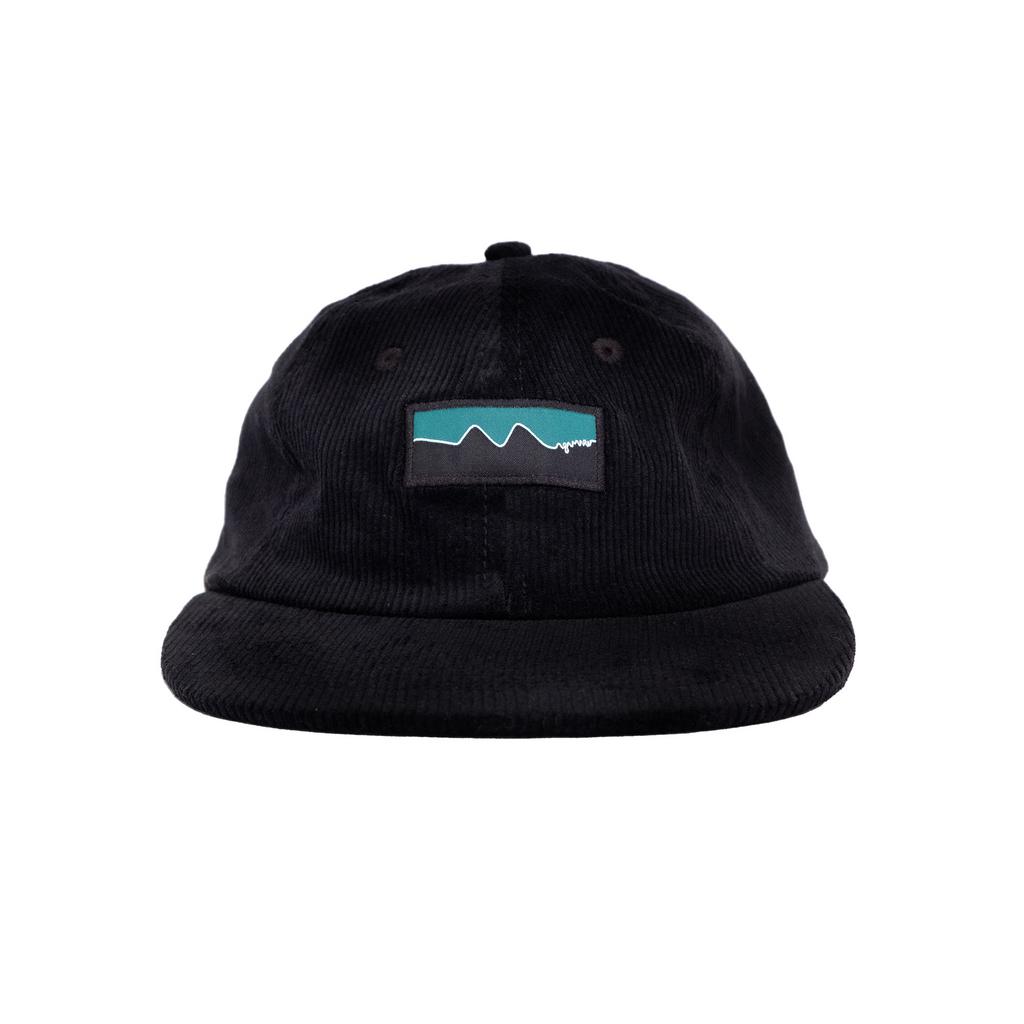 CORD SIX PANEL CAP BLACK