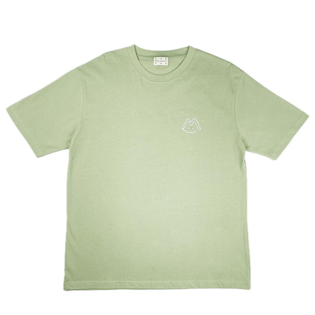 HAPPY M T-SHIRT PALE-GREEN