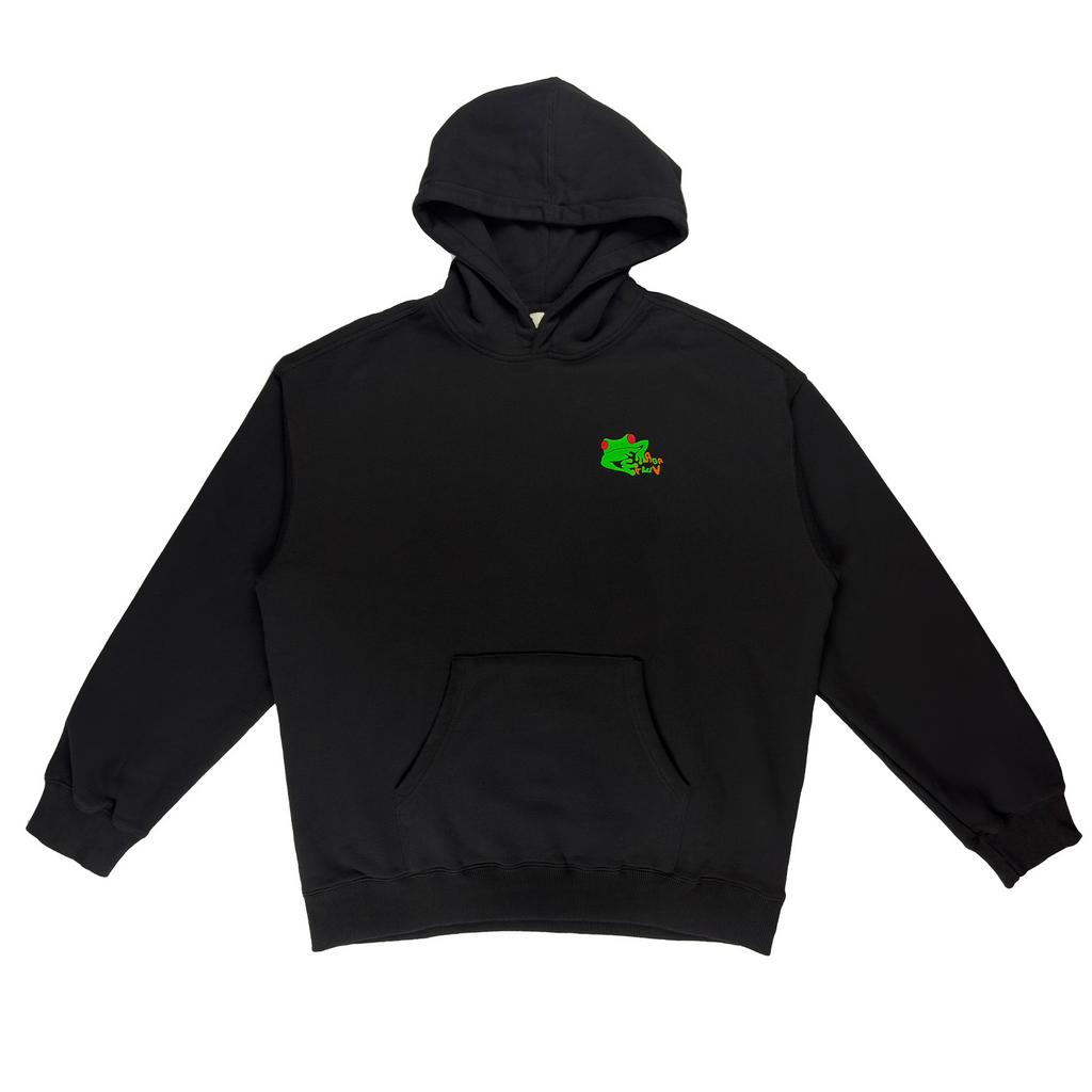 FROGGO HOODIE BLACK/WASH