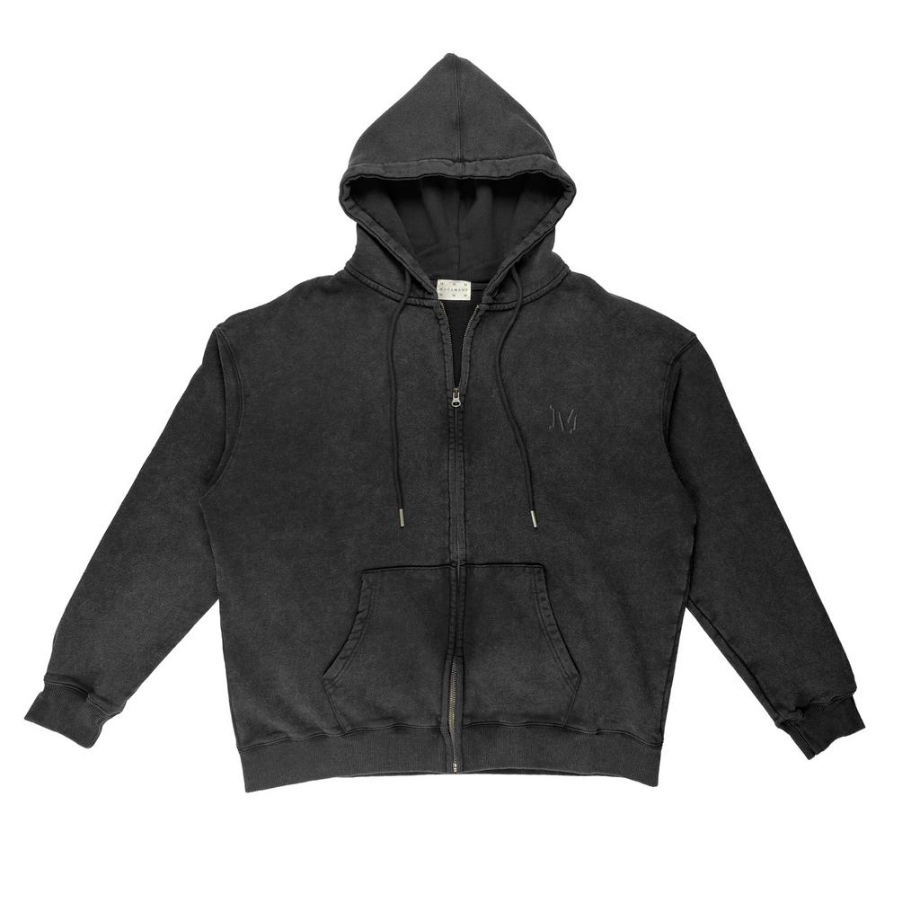 M ZIP HOODIE BLACK/DYE