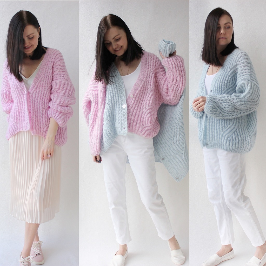 Мастер-класс по вязанию кардигана Wave