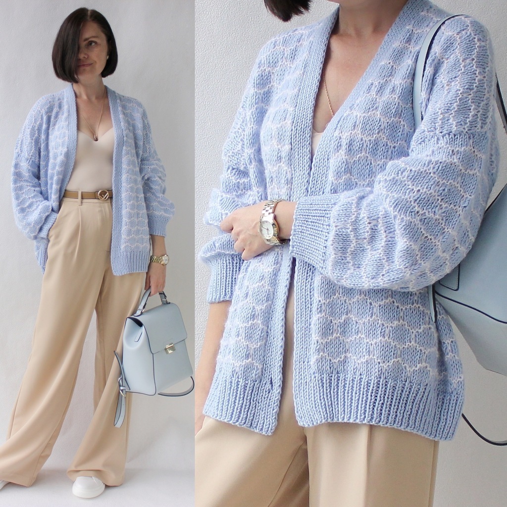 Мастер-класс Кардиган Соты