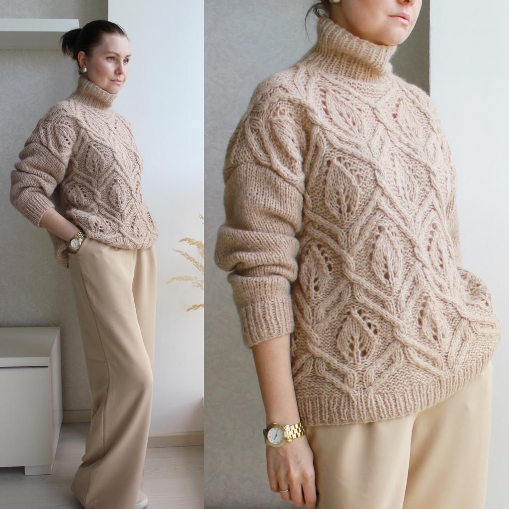 Мастер-класс Свитер Leaf