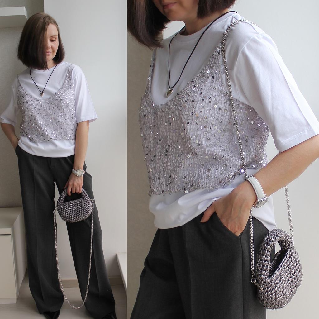 Топ Shine Silver