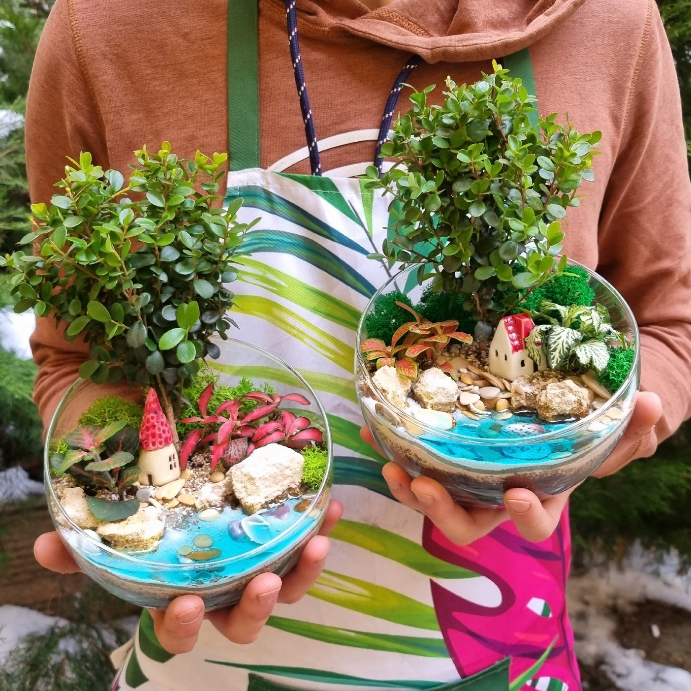 Бонсай Мирсина в сфере М с имитацией воды