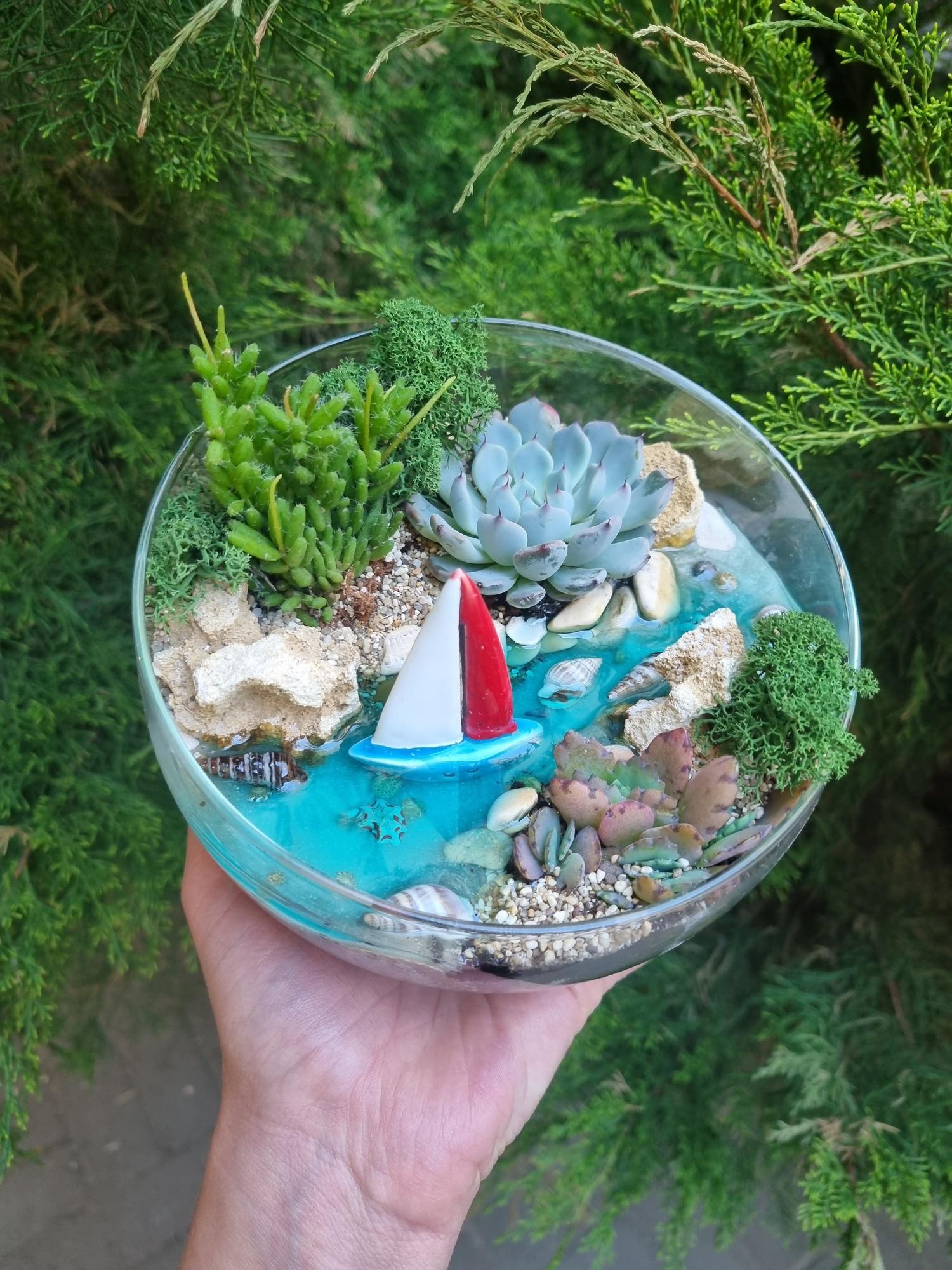 Минимир размер М Река с корабликом