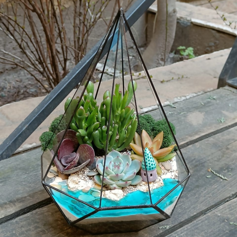 Резная капля с имитацией воды