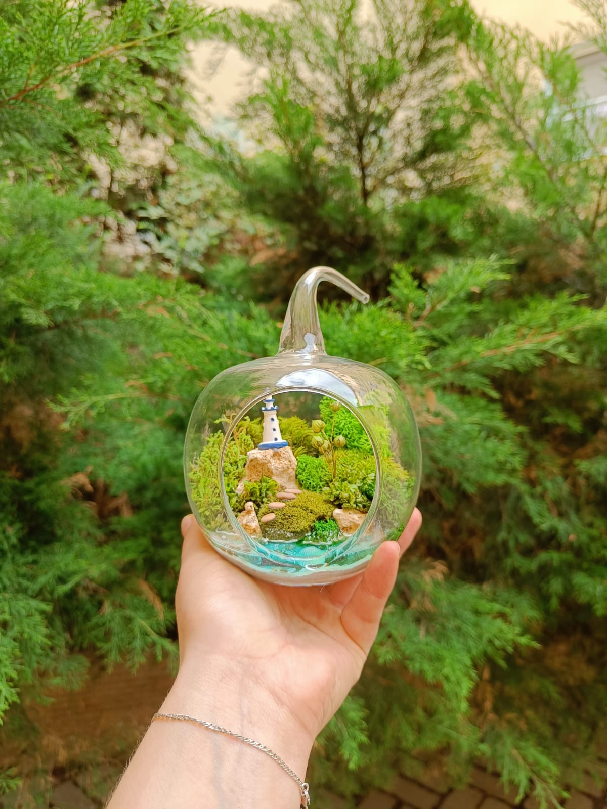 Моссариум яблочко с маяком