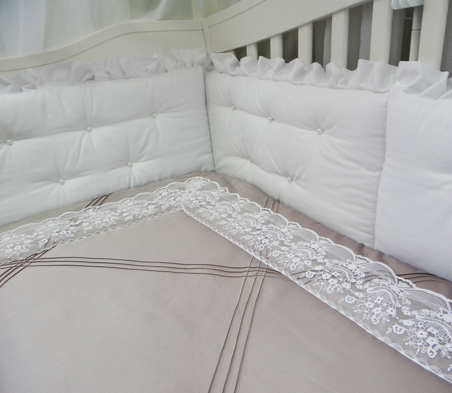 Комплект бортиков #211 цв.белый