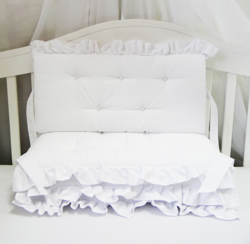 Комплект бортиков #211 цв.белый