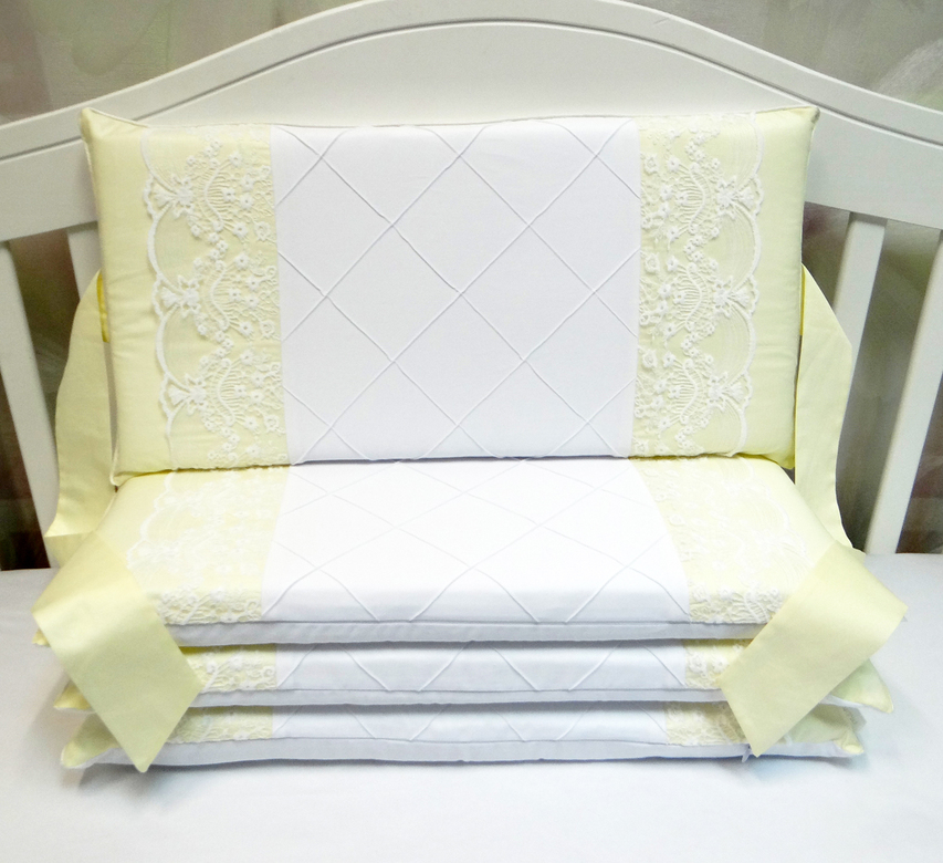 Комплект бортиков #217 цв.ванильный/белый