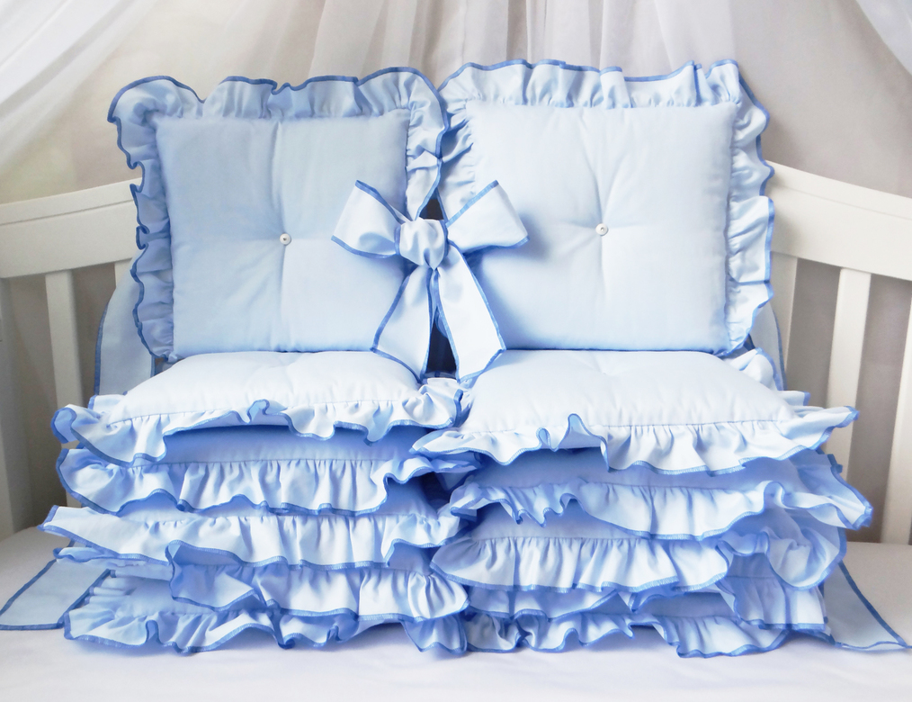 Комплект бортиков #222 цв.голубой/синий