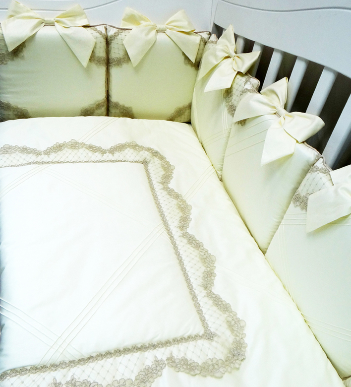 Комплект бортиков #223 цв.ванильный/песочный