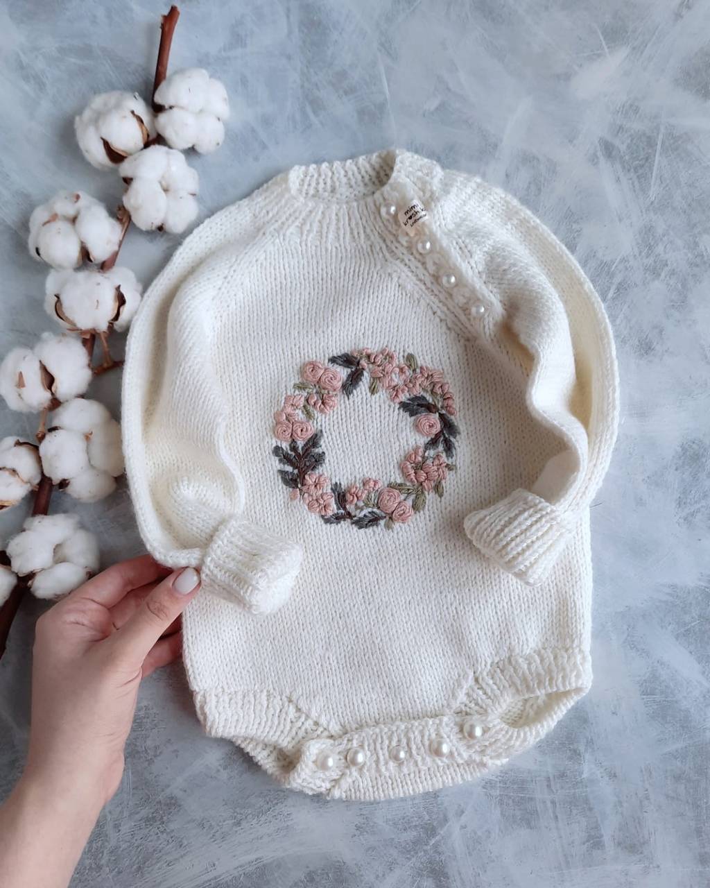 Комплект боди "Baby" + вышивка