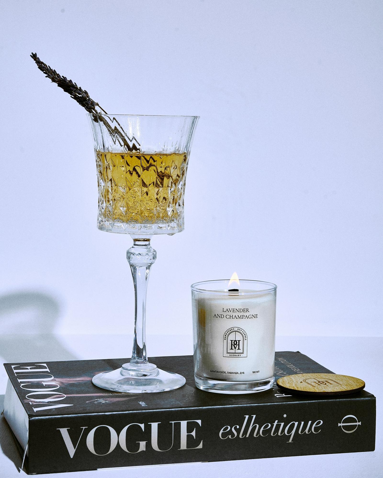 Свеча Lavender and champagne