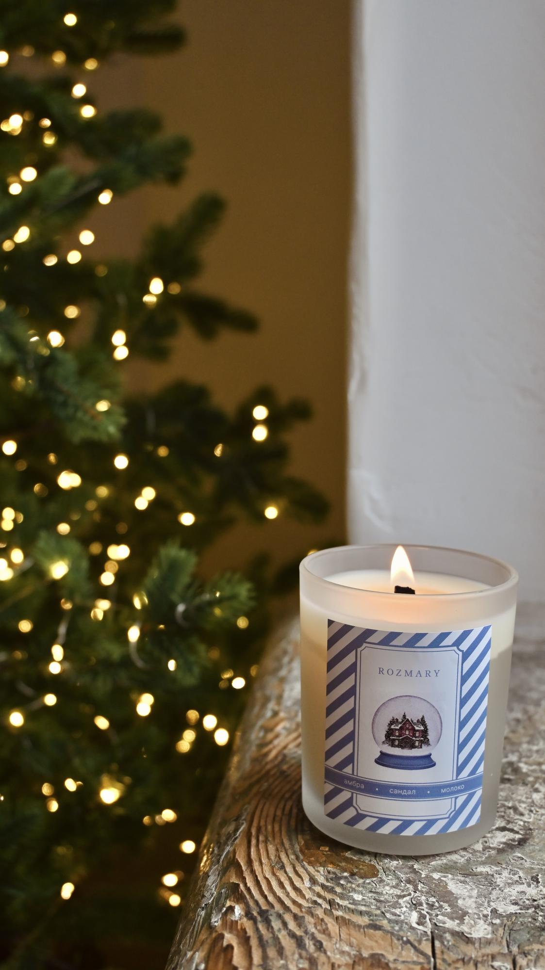 Свеча Снежный шар