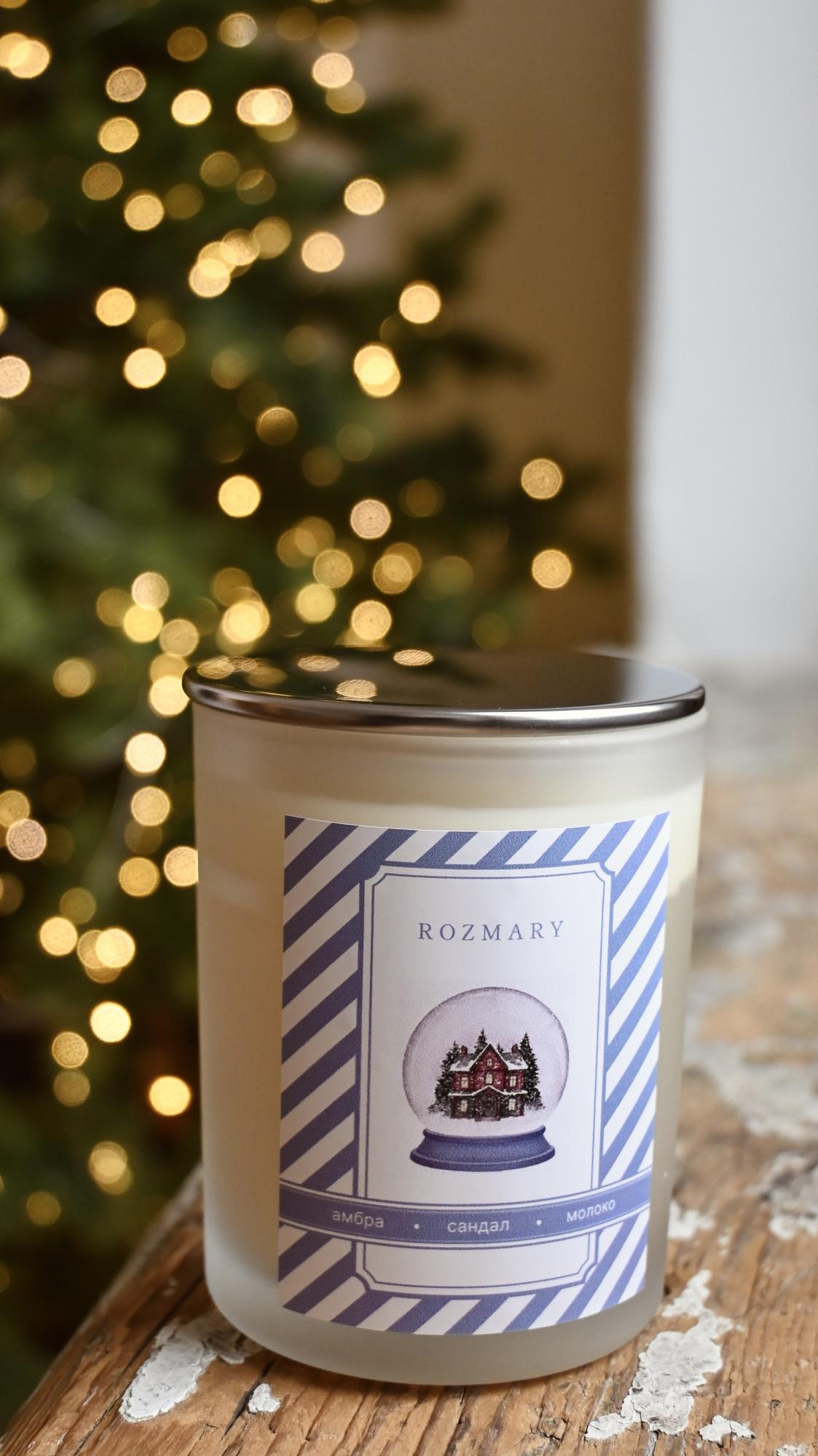 Свеча Снежный шар