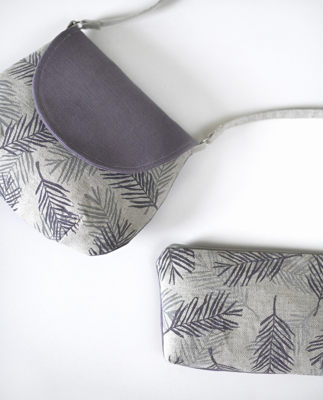 Cross body bag "Palm branches"