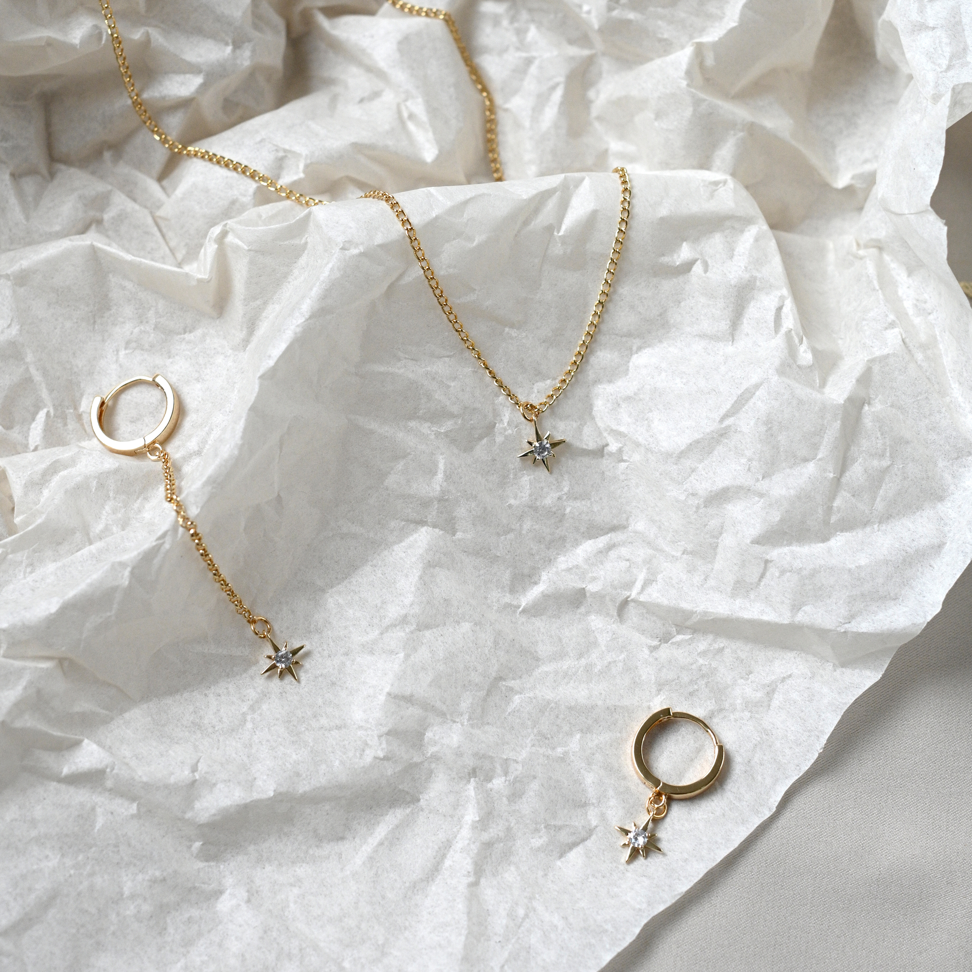 Asymmetric Earrings Stars