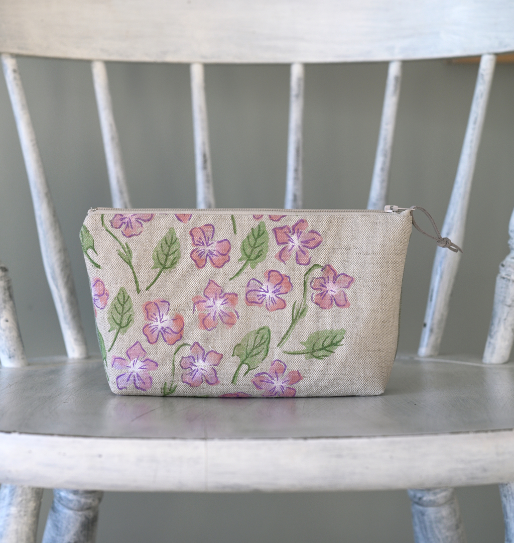 Linen beauty pouch Spring